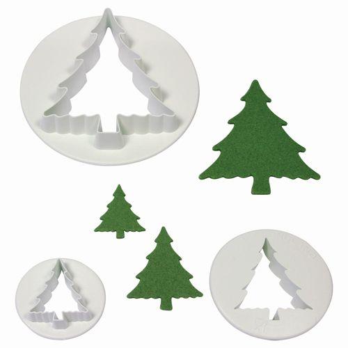 PLASTIC CUTTERS - CHRISTMAS TREE- Julgranar Utstickare PME