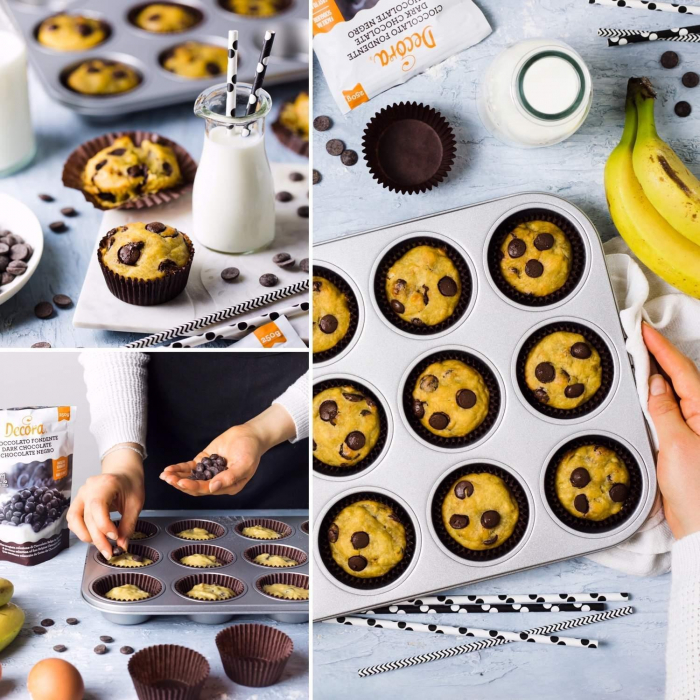 Mini Muffinsformar Bruna 200 st Cupcakes 32 x 22 mm - Decora