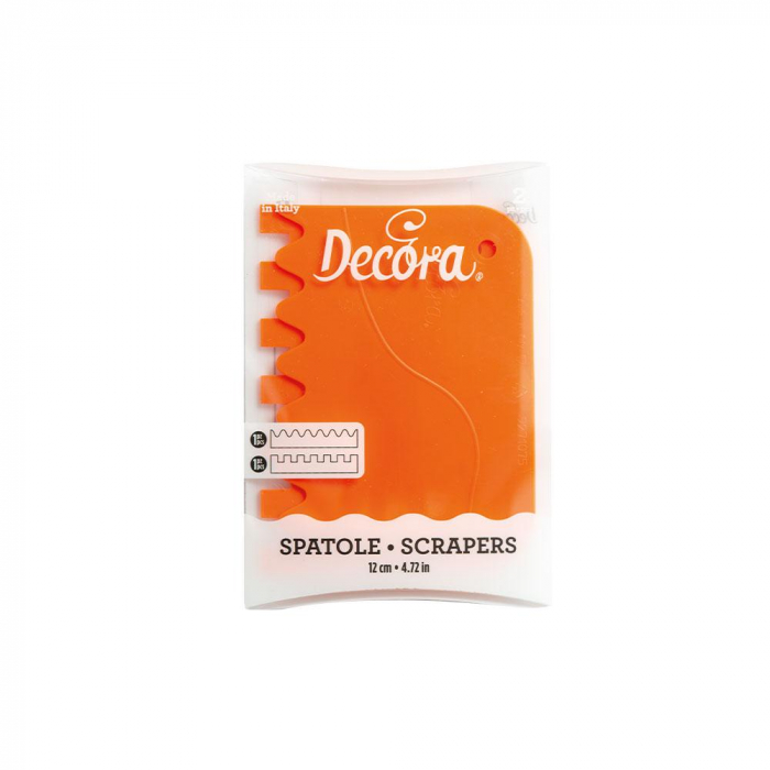 Tårtskrapa Tandad Icing Comb 2-pack- Decora