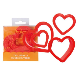 Utstickare Hjärta Valentine 4-pack- Decora