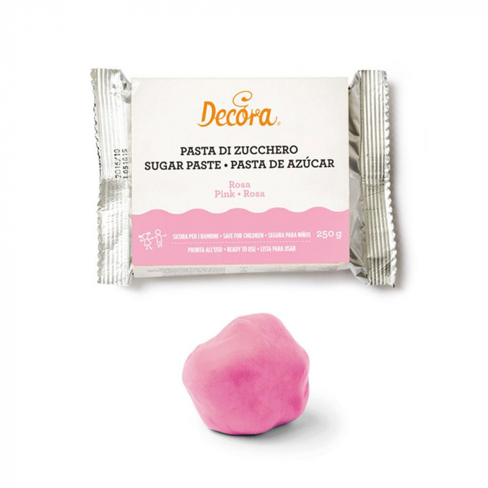 Sockerpasta Rosa 250g - Decora