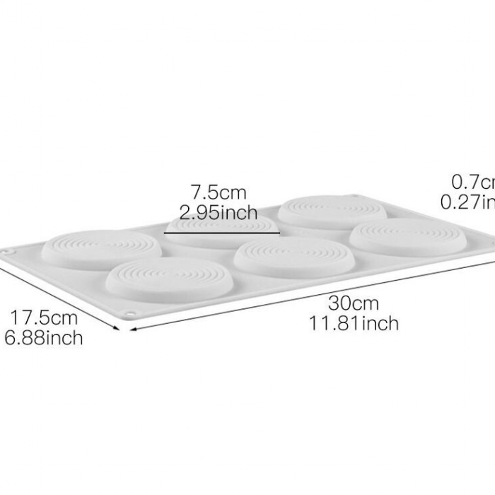 Tourbillon Spiral 6st Silikonform | Mousseform Vit