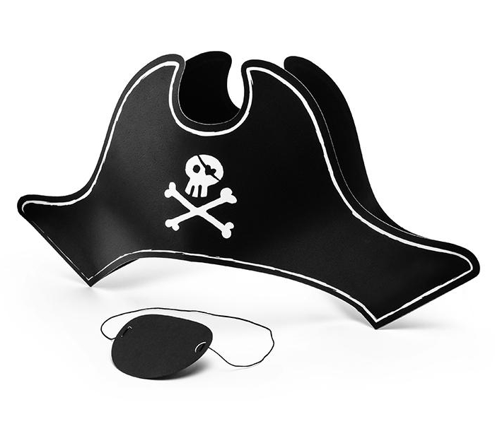 Pirat hatt med ögonlapp- Pirate Party