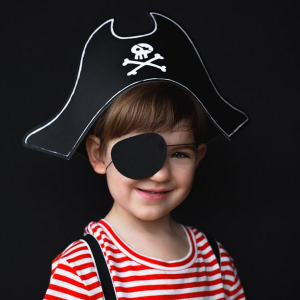 Pirat hatt med ögonlapp- Pirate Party