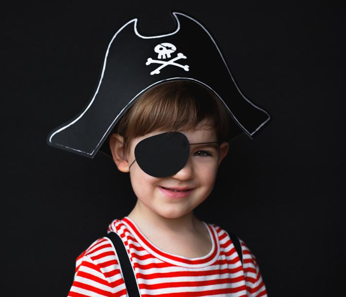 Pirat hatt med ögonlapp- Pirate Party