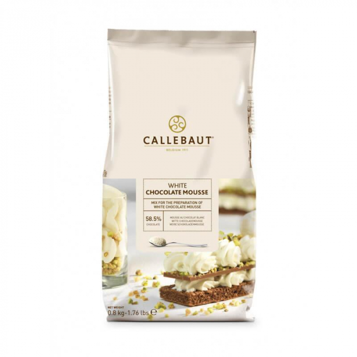 Callebaut Vit Chokladmousse 0.8kg Färdig Mix för Mousse