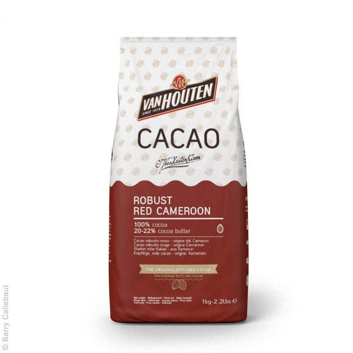 Rött Kakaopulver Kamerun Robust Red Cameroon Cocoa Powder 1kg- Van Hauten