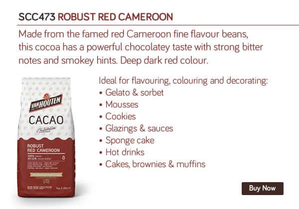 Rött Kakaopulver Kamerun Robust Red Cameroon Cocoa Powder 1kg- Van Hauten