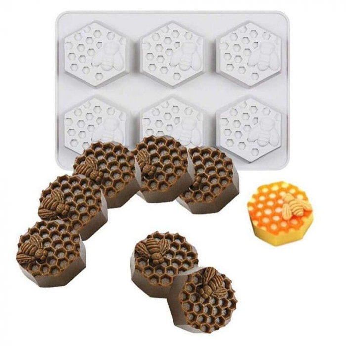 6 Hålighet Honeycomb silikonform