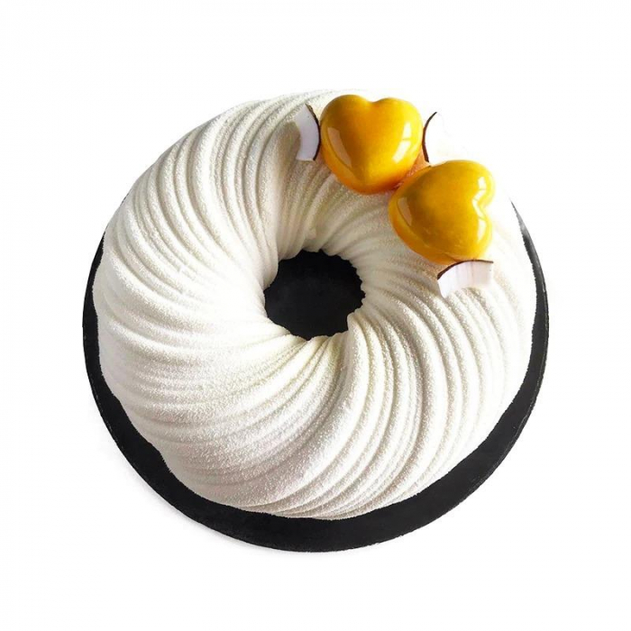 Silikonform Bakform Rund Spiral
