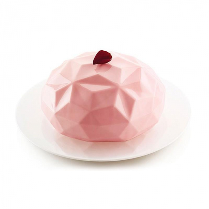 Diamant 6st Mini Geo Dome Silikonform | Mousseform