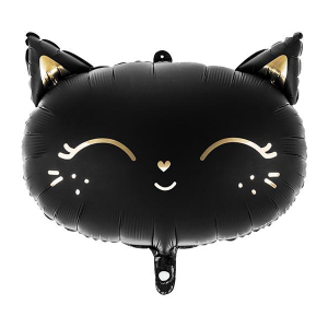 Folieballong Katt, Halloween- PartyDeco