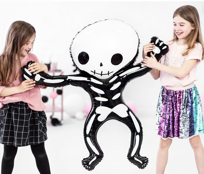 Folieballong Skelett, Halloween- PartyDeco