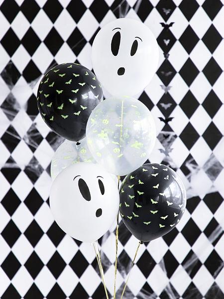 Glow in the dark ballonger 23cm, Halloween- PartyDeco