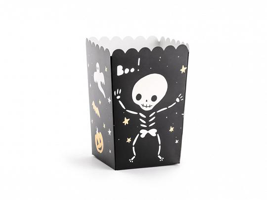 Popcornboxar Boo! 6 st Lådor Askar Snackslådor Halloween- PartyDeco