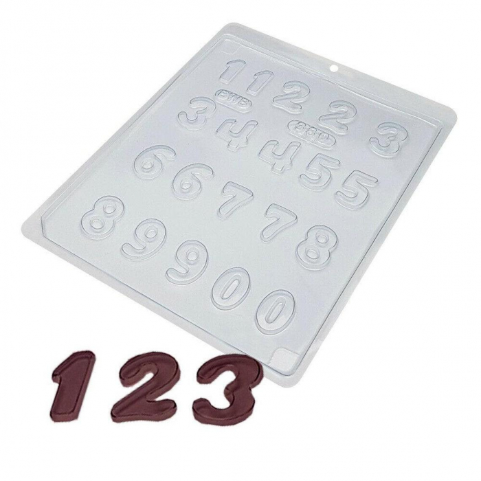 BWB Simple Mold - Cereja Lisa 380 - Números Pralinform Nummer