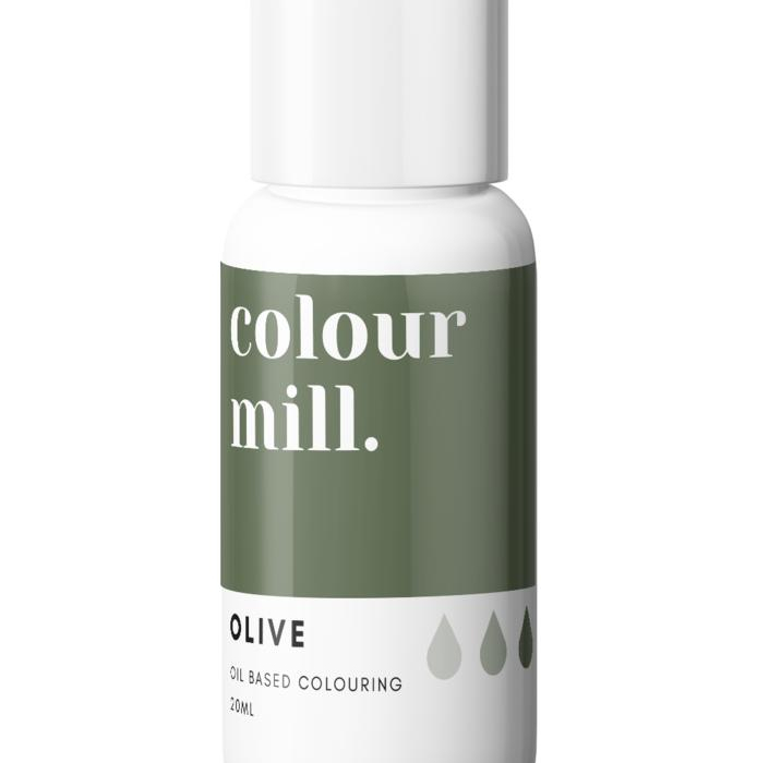 Olive Grön Chokladfärg Oljebaserad Ätbar Färg 20ml - Colour Mill