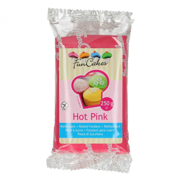FunCakes - Rosa/Hot Pink Sockerpasta 250g