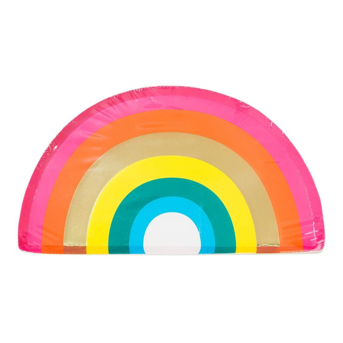 Papperstallrikar Regnbåge Rainbow Party 12-Pack