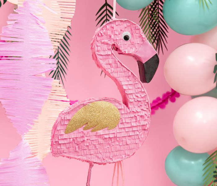 Pinata Flamingo Rosa Aloha - Tropical Festival
