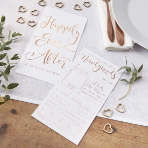 Advice Cards Roséguld - Botanical Wedding