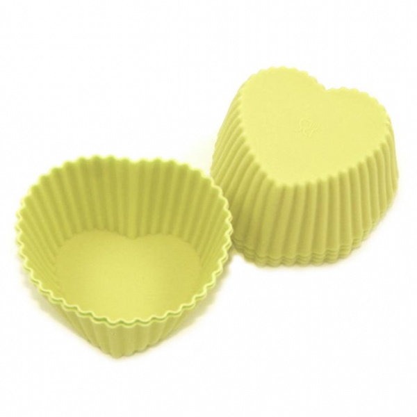 Muffinsformar i Silikon 6-Pack Hjärtan Silikonformar Formar