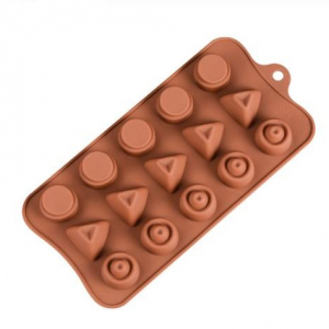 Pralinform Runda Trianglar Silikonform Chokladform Form för Praliner