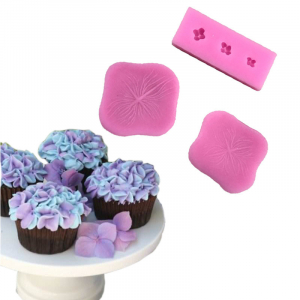 3st Hydrangea Set Veiner Silikonform Blommor Fondant