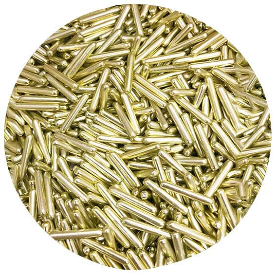 FunCakes - Metallic Light Gold Rods Guld Stavar 70g
