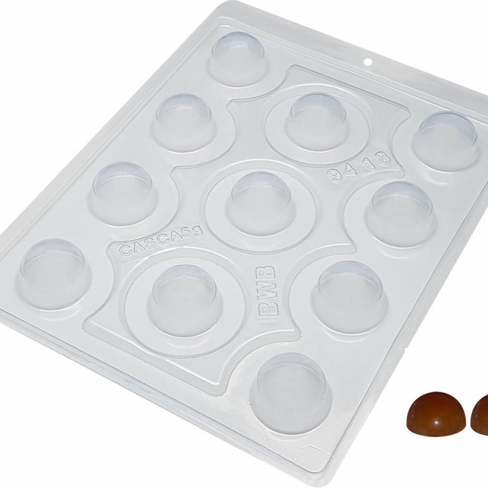 BWB Special 3-Part Mold - 9418 Esfera de 30mm - Pralinform Chokladform