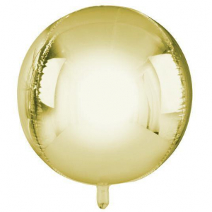 Guld Klotballong - Metallic Orb Balloon