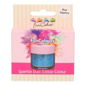 FunCakes - Safirblå Skimrande Pulverfärg | Blue Sapphire