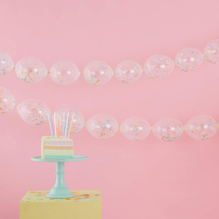Ballonggirlang Confetti Link - Pastel Ballonger
