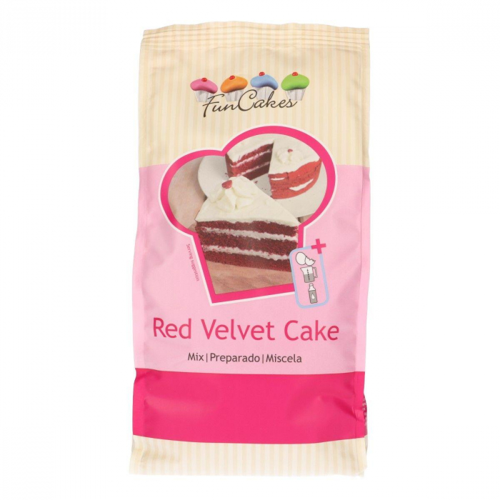Red Velvet Cake Mix, 1 kg - FunCakes