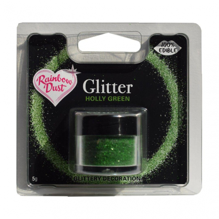 Rainbow dust - Glitter Pulverfärg Grön/Holly Green- 5g