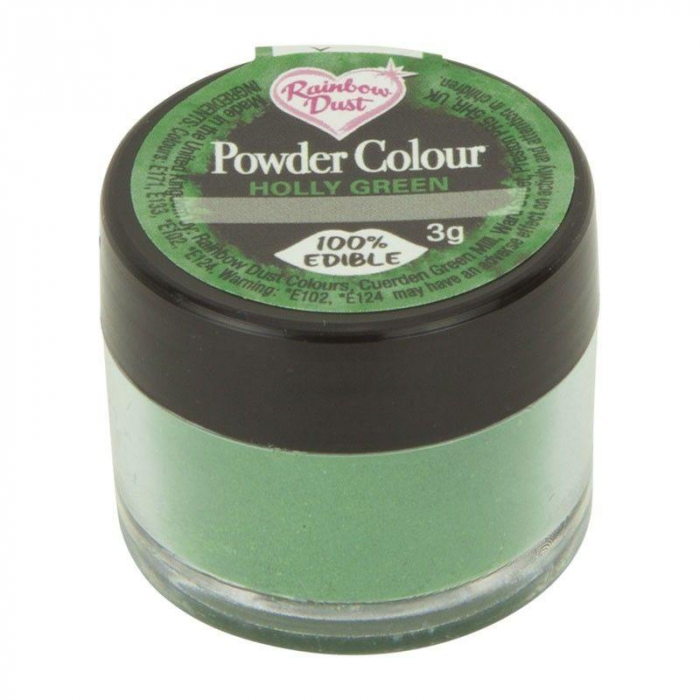 Rainbow dust - Pulverfärg Grön/Holly Green- 2,5g