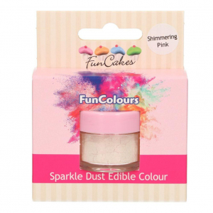 FunCakes - Rosa Skimrande Pulverfärg | Shimmering Pink