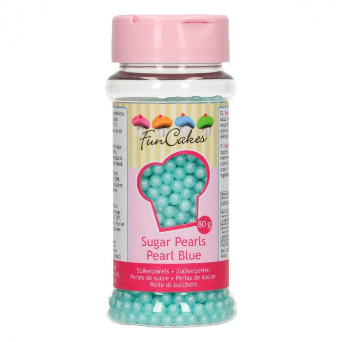 FunCakes Sugarpearls -Pearl Blue- 80g