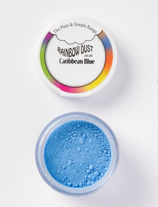 Caribbean Blue Blå Pulverfärg - Rainbow Dust