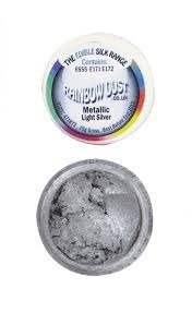 Metallic Light Silver Lustre - Rainbow Dust