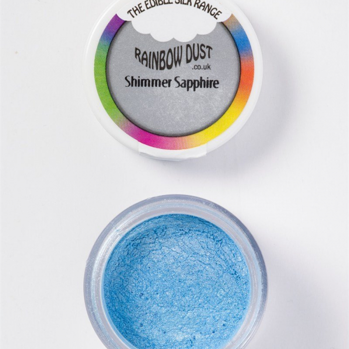 Blå Sapphire Shimmer Lustre - Rainbow Dust