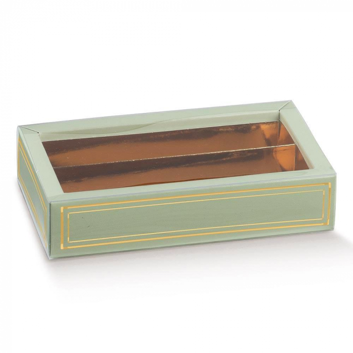 Choklad/Pralin box- Elegance Green