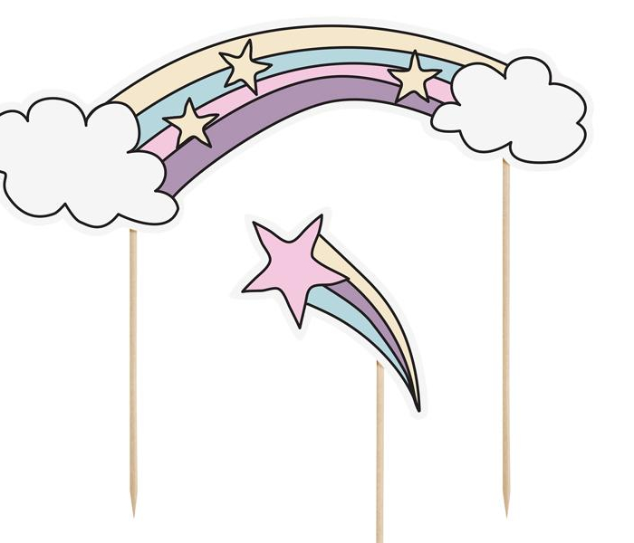 Cake Pics Toppers Tårtdekorationer - Make a wish - Unicorn