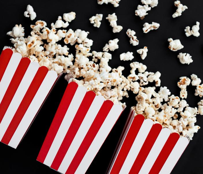 Popcornboxar Röd-Vita Randiga Lådor Askar Snackslådor 6-Pack