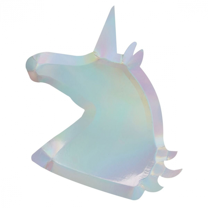 Papptallrik Iridescent - Unicorn
