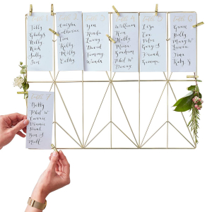 Bröllopsplanerare i Guld - Table Planner Kit