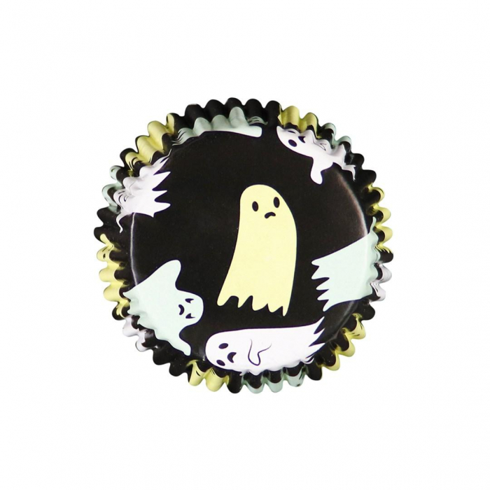 Halloween Muffinsformar Spöke 30st, Ghoulish Ghost Cupcakes - PME