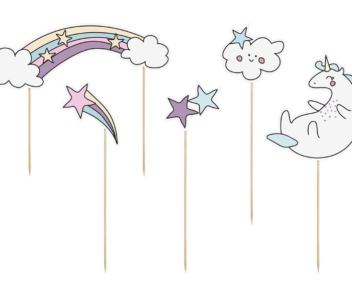 Cake Pics Toppers Tårtdekorationer - Make a wish - Unicorn