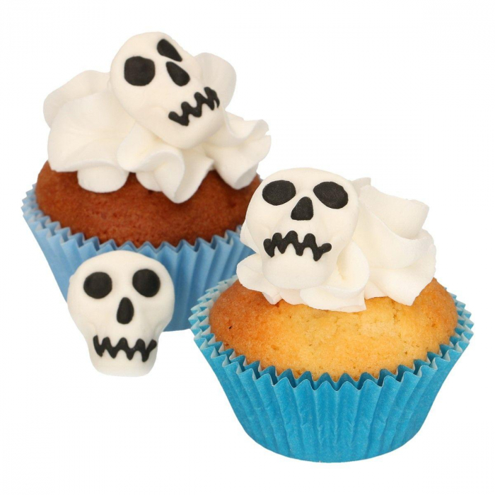 FunCakes Sockerdekorationer Döskallar Halloween