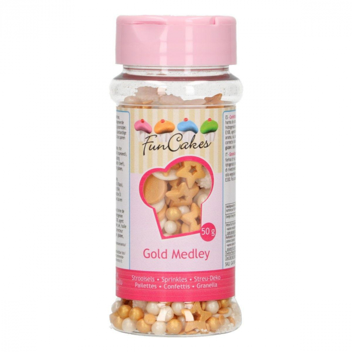 FunCakes Sprinkle Medley -Gold- 50g